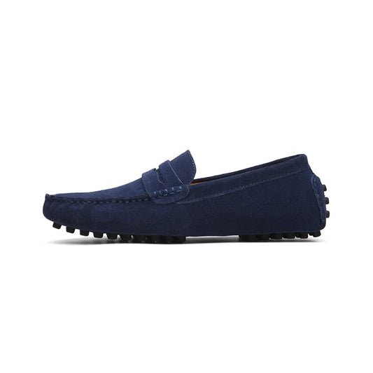 Amano - Driver-loafers i ruskind