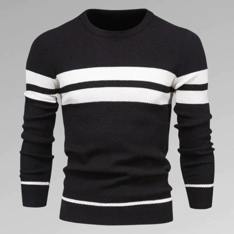 Philip - Sweater med to vandrette striber