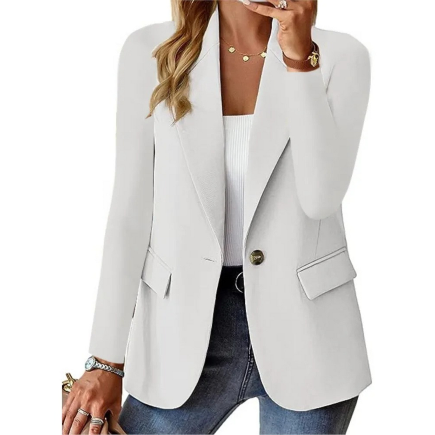 Glonney - Casual solid blazer til damer