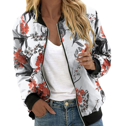 Chelsa - Dames Zomerjas met Elegante Bloemenprint