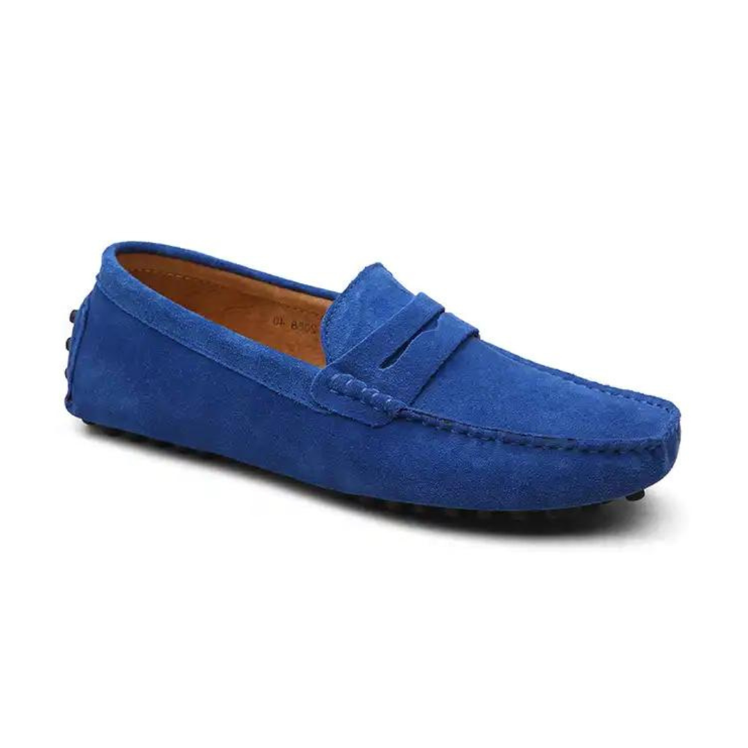 Amano - Driver-loafers i ruskind