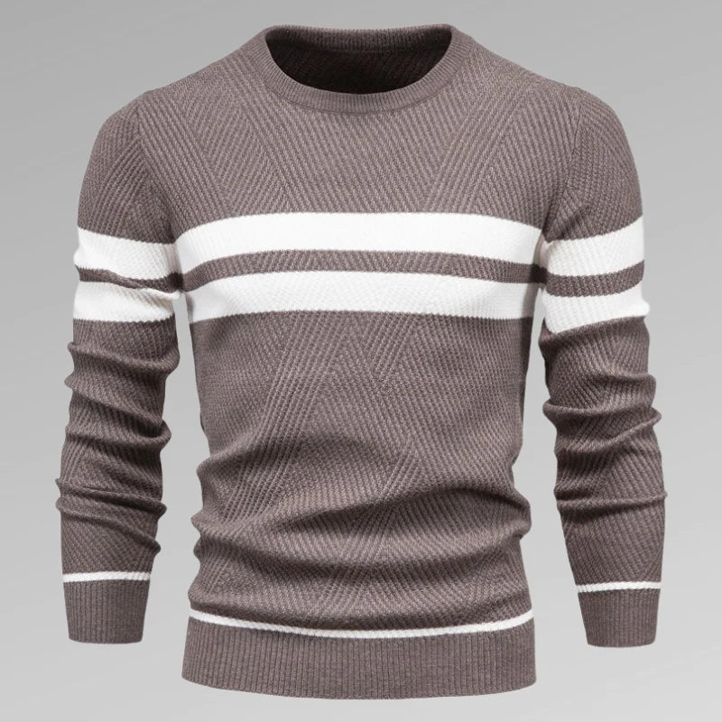 Philip - Sweater med to vandrette striber