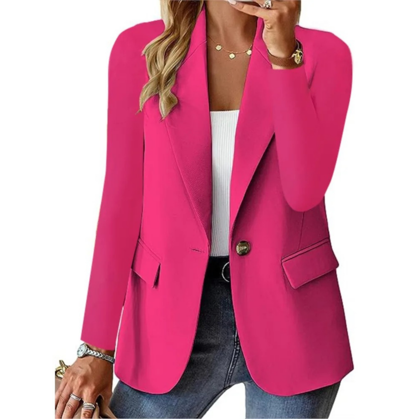 Glonney - Casual solid blazer til damer