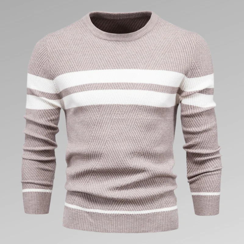 Philip - Sweater med to vandrette striber