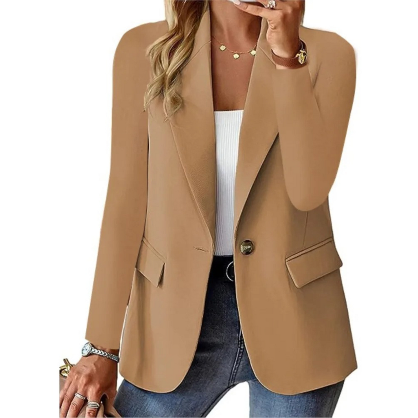 Glonney - Casual solid blazer til damer