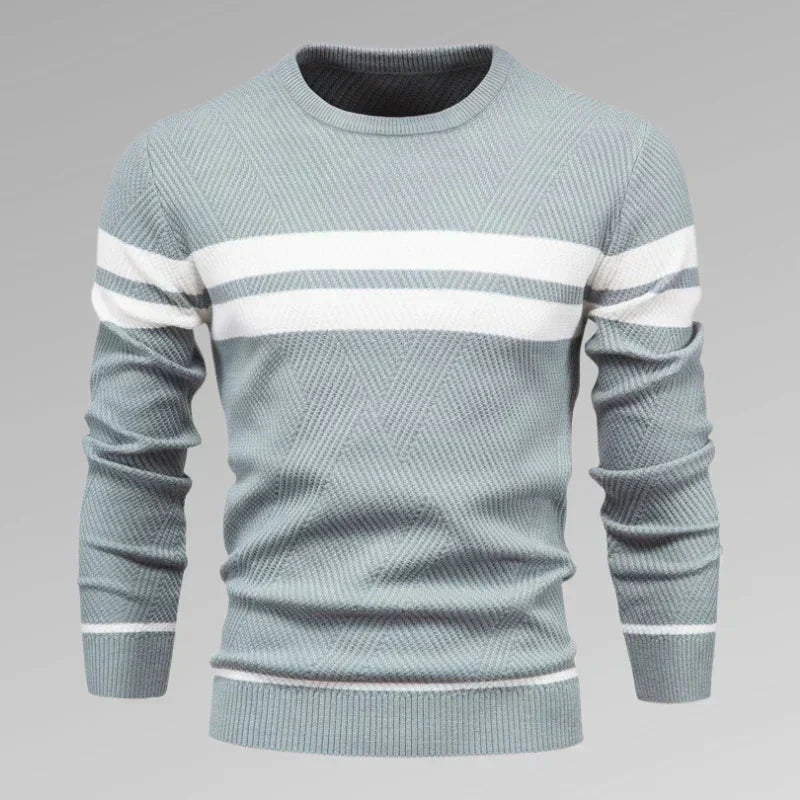 Philip - Sweater med to vandrette striber