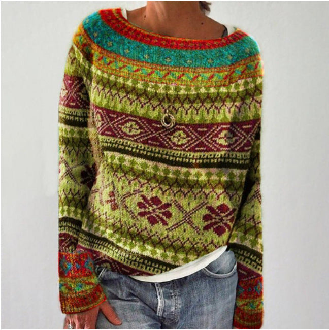 Ghenesia - Retro-sweater til damer