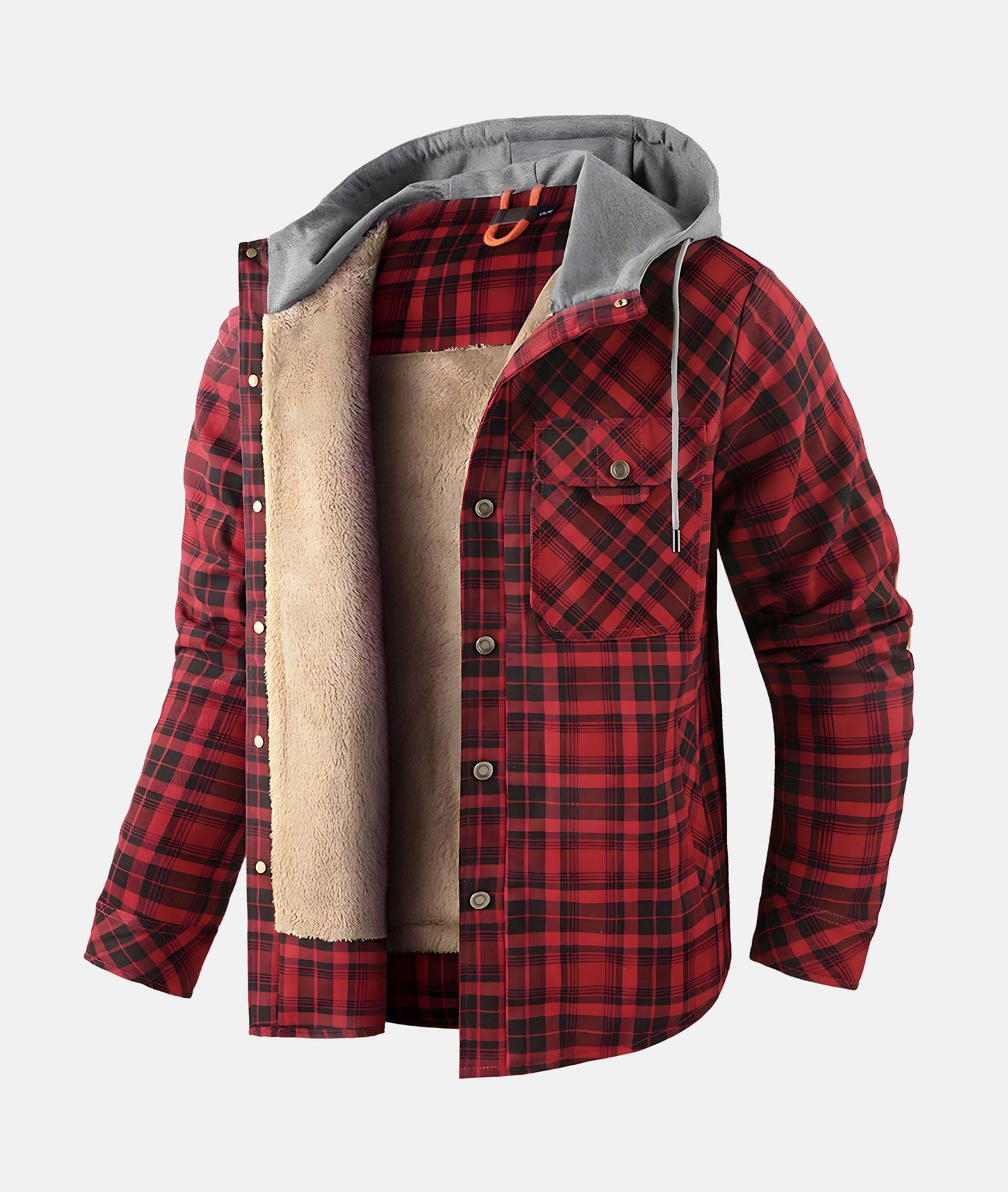 Nils - Checked Flannel Coat: Stilet, Premium Stoff, Perfekt til Foråret