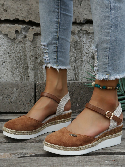 Moaxene - Ortopædiske trendy brune espadriller