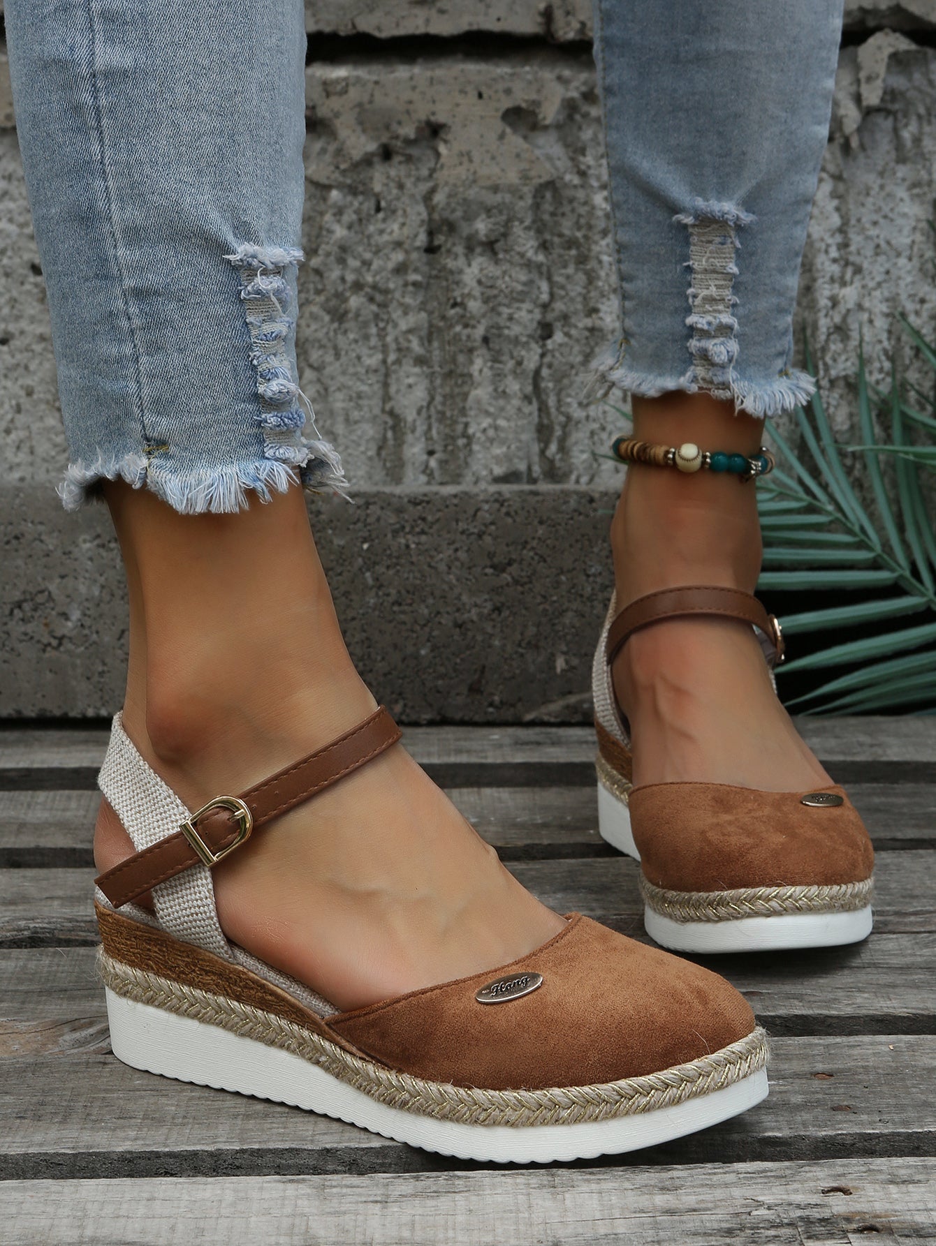 Windelle - Ortopædiske trendy brune espadriller