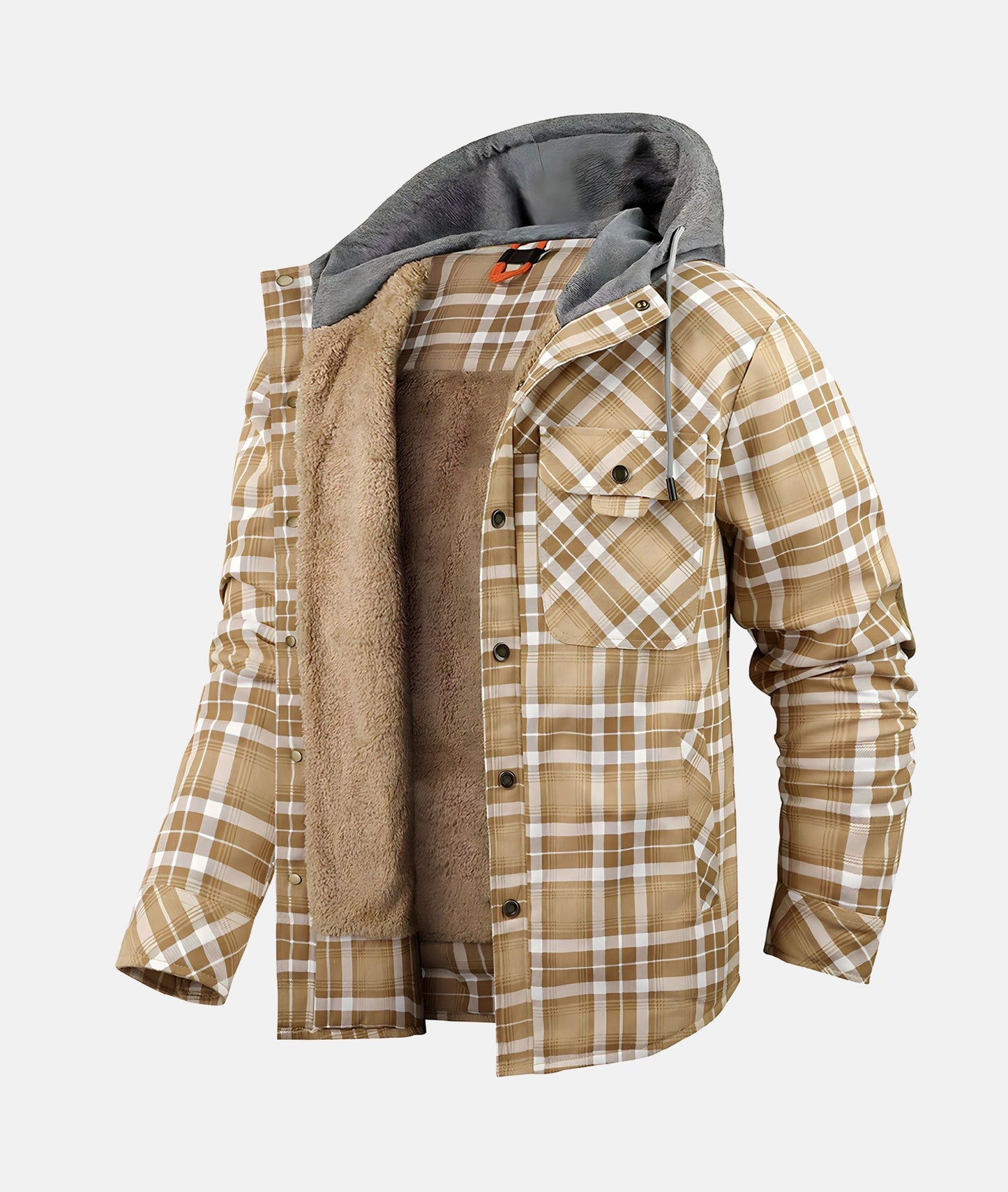 Nils - Checked Flannel Coat: Stilet, Premium Stoff, Perfekt til Foråret