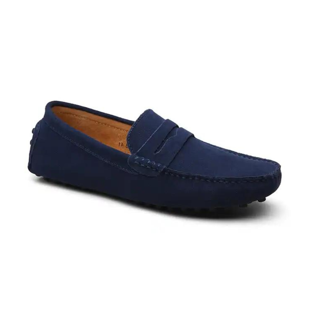 Amano - Driver-loafers i ruskind