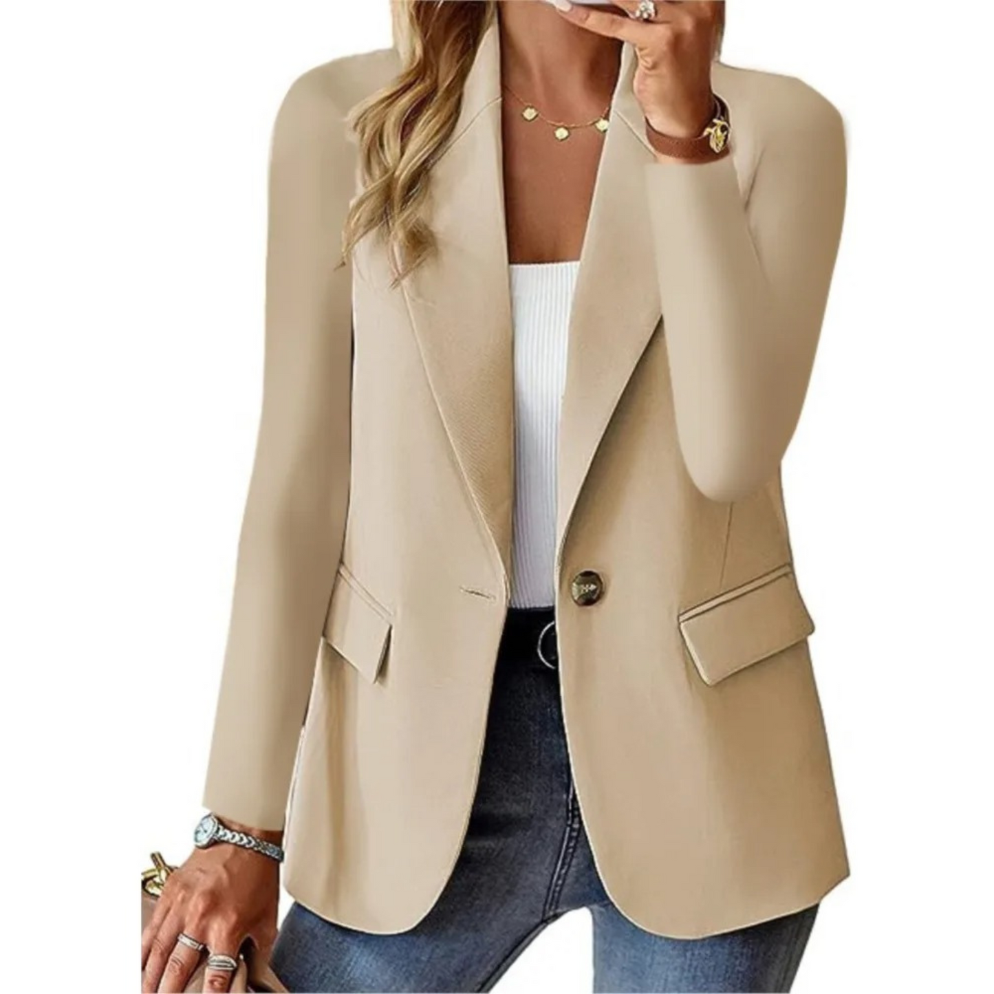 Glonney - Casual solid blazer til damer