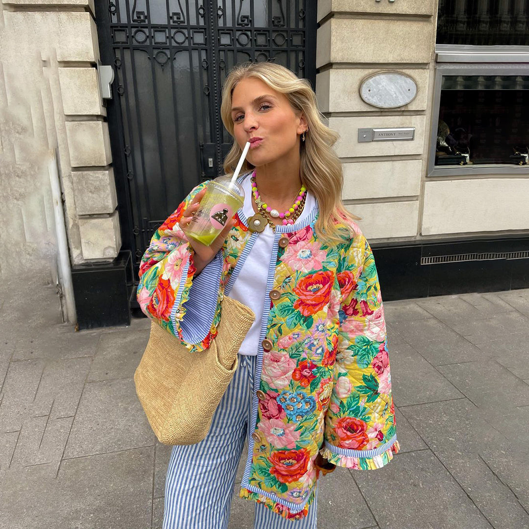 Urwella - Stilfuld blazer med print til kvinder