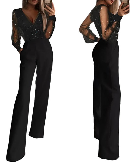 Corvinda - Casual ensfarvede almindelige jumpsuits