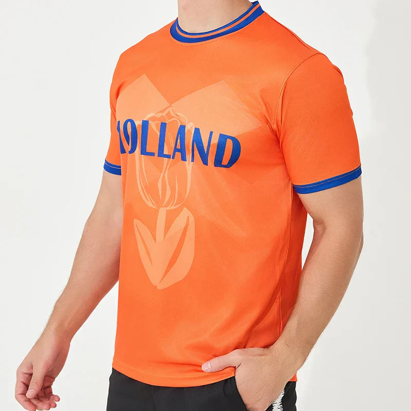 Roscher - skjorte med hollandsk flag ek