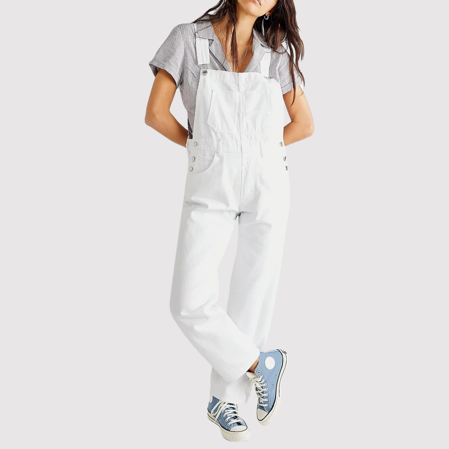 Ramona - Kvindernes lette sommer jumpsuit i denim dungarees