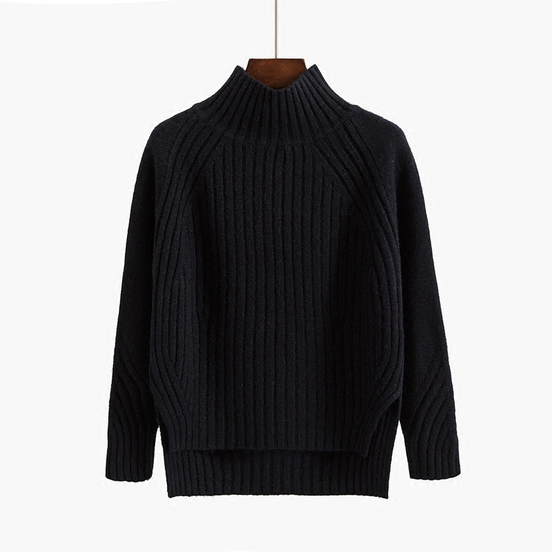 Merlette - Strikket pullover med halv rullekrave