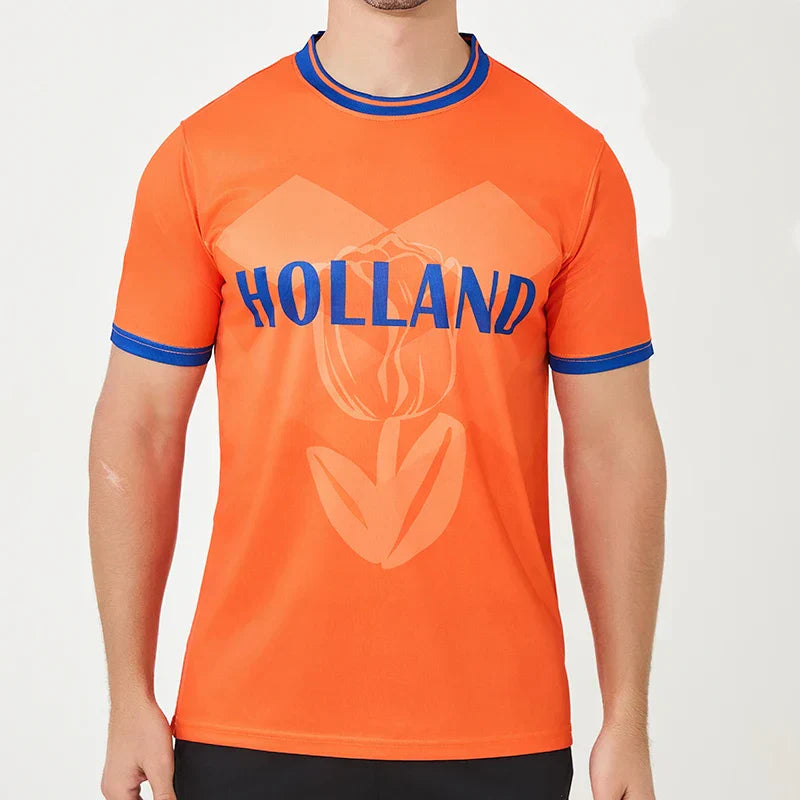 Roscher - skjorte med hollandsk flag ek