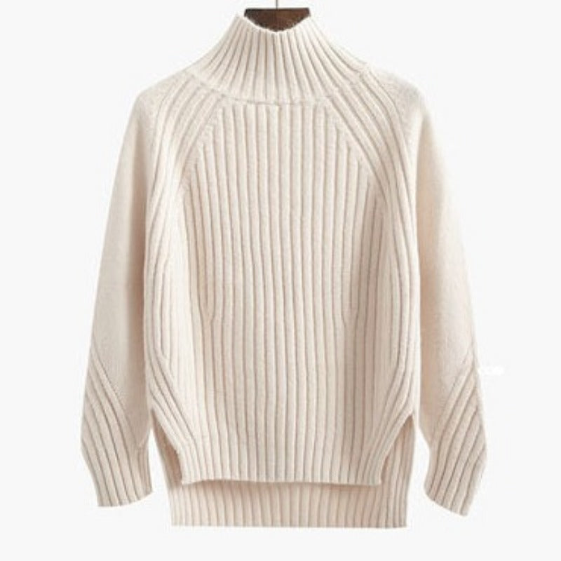 Merlette - Strikket pullover med halv rullekrave