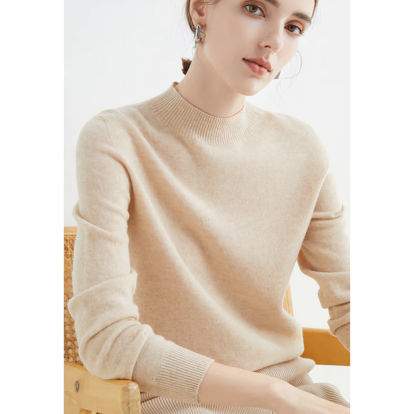 Maja - Strikket sweater i kashmir