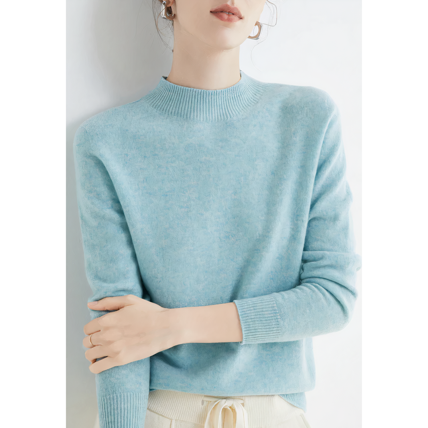 Maja - Strikket sweater i kashmir