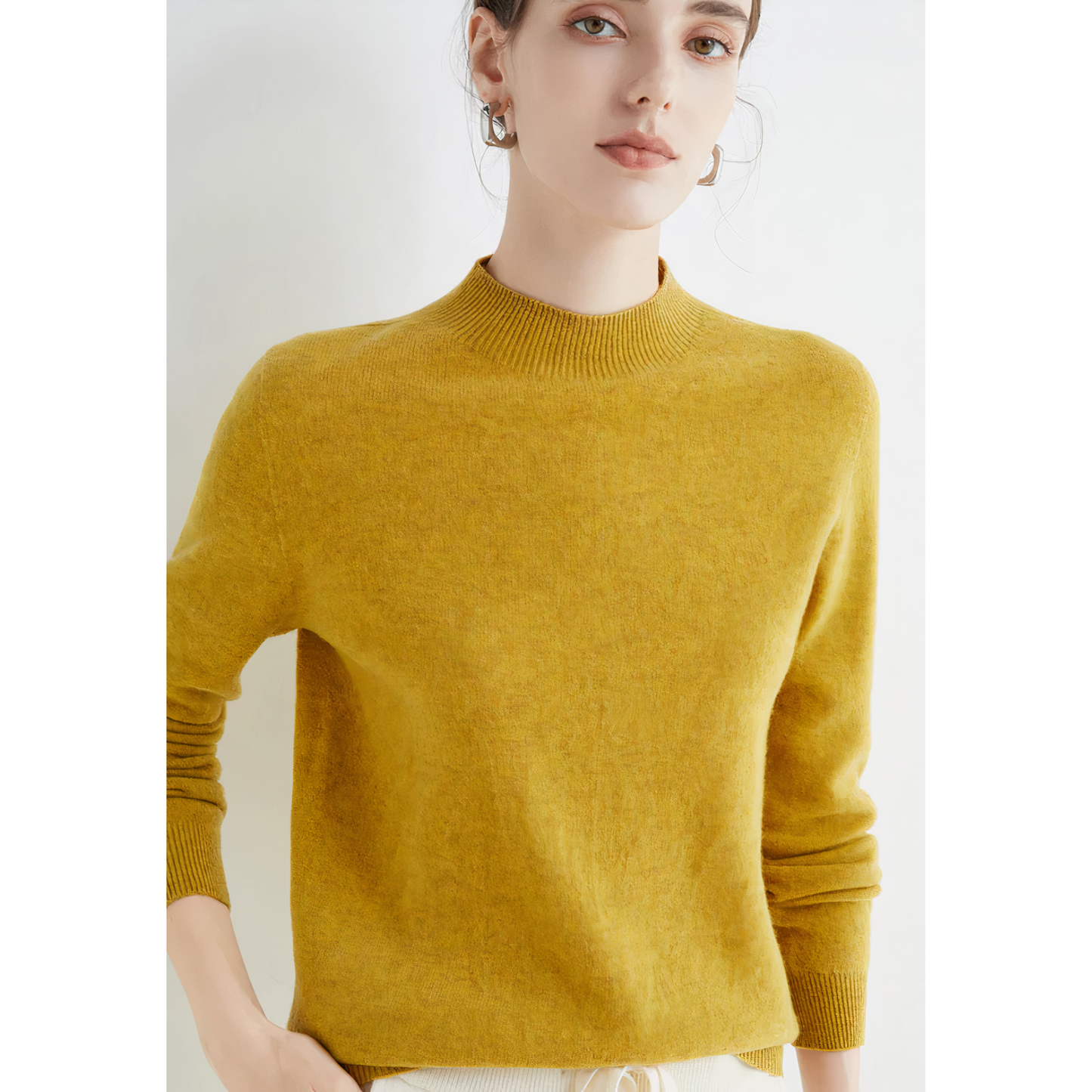 Maja - Strikket sweater i kashmir