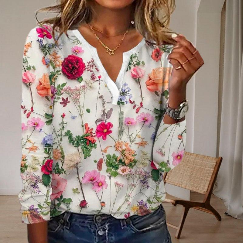 Viance - Afslappet bluse med blomsterprint