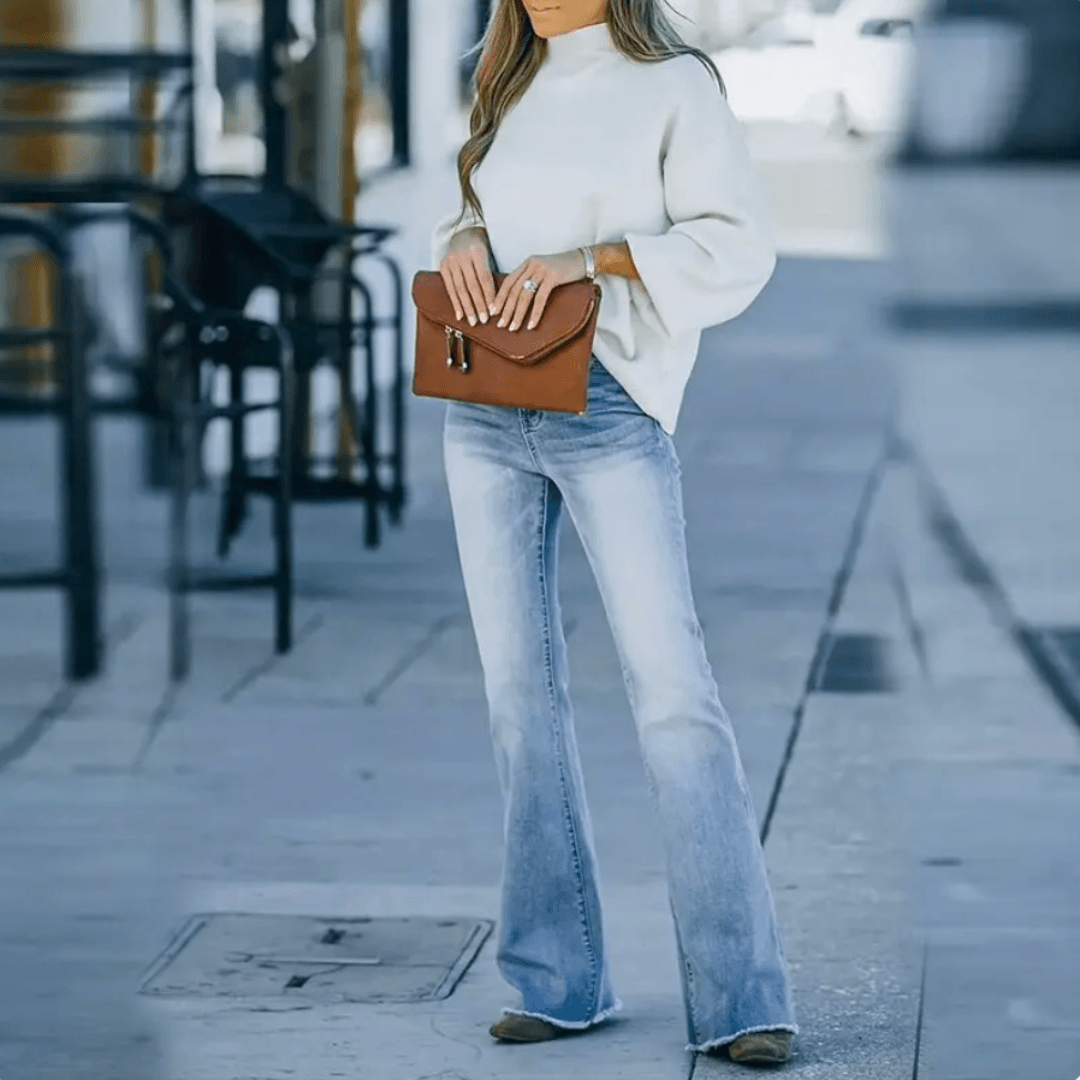 Shaneri - Flared jeans i denim med stretch