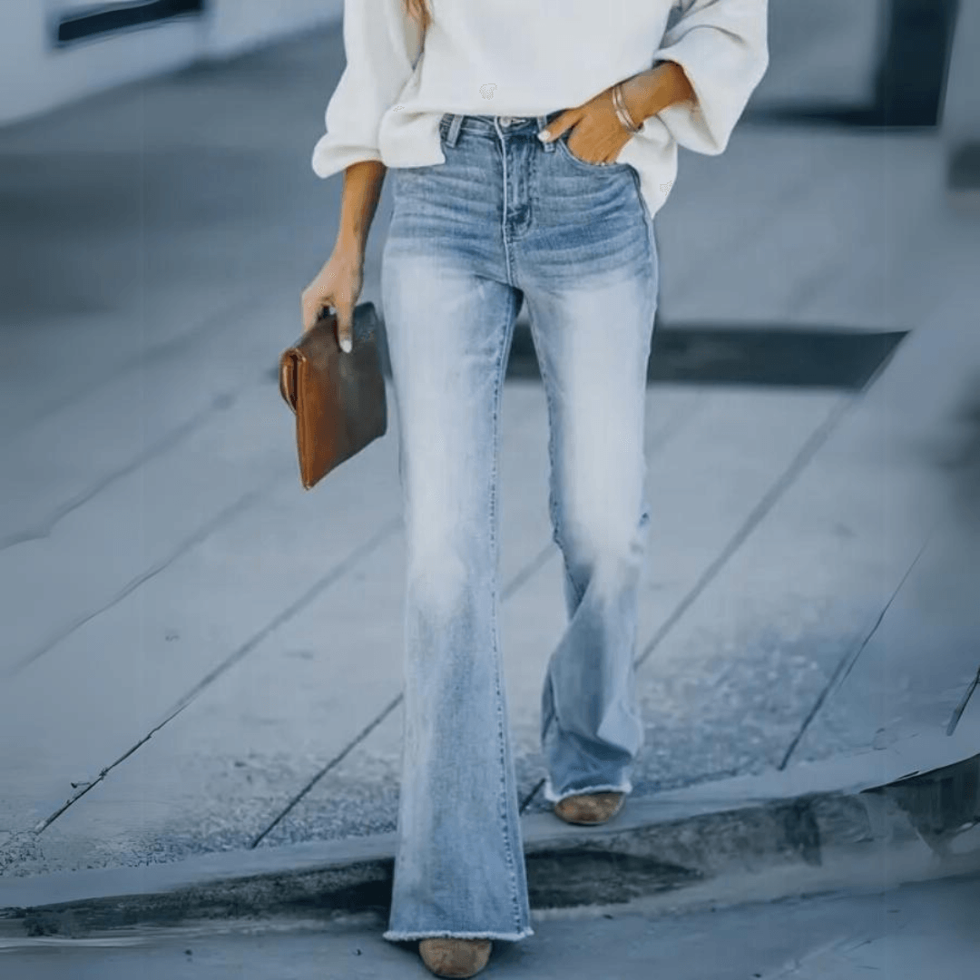 Shaneri - Flared jeans i denim med stretch