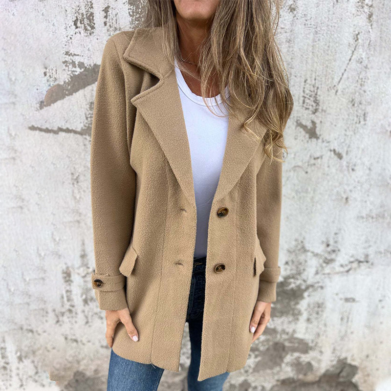 Hanne - Elegant blød trenchcoat