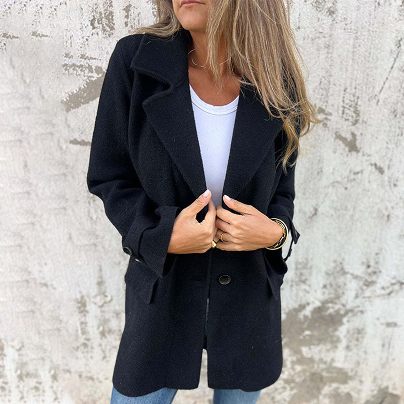 Hanne - Elegant blød trenchcoat