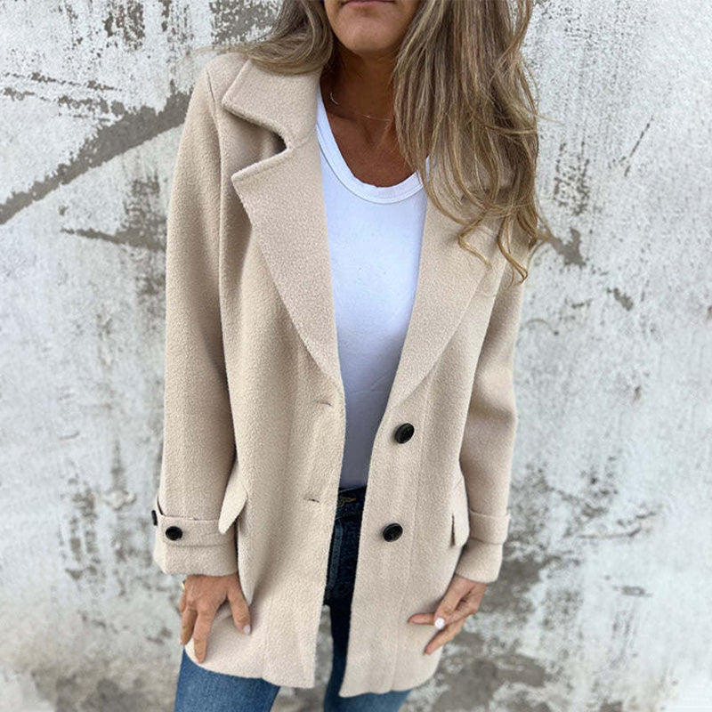 Hanne - Elegant blød trenchcoat