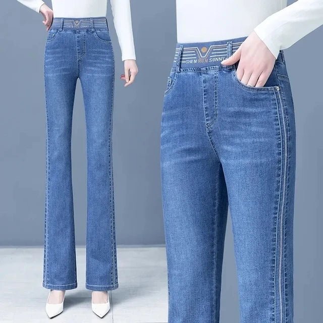 Shaldea - Stretchy Flare Jeans 1+1 Gratis