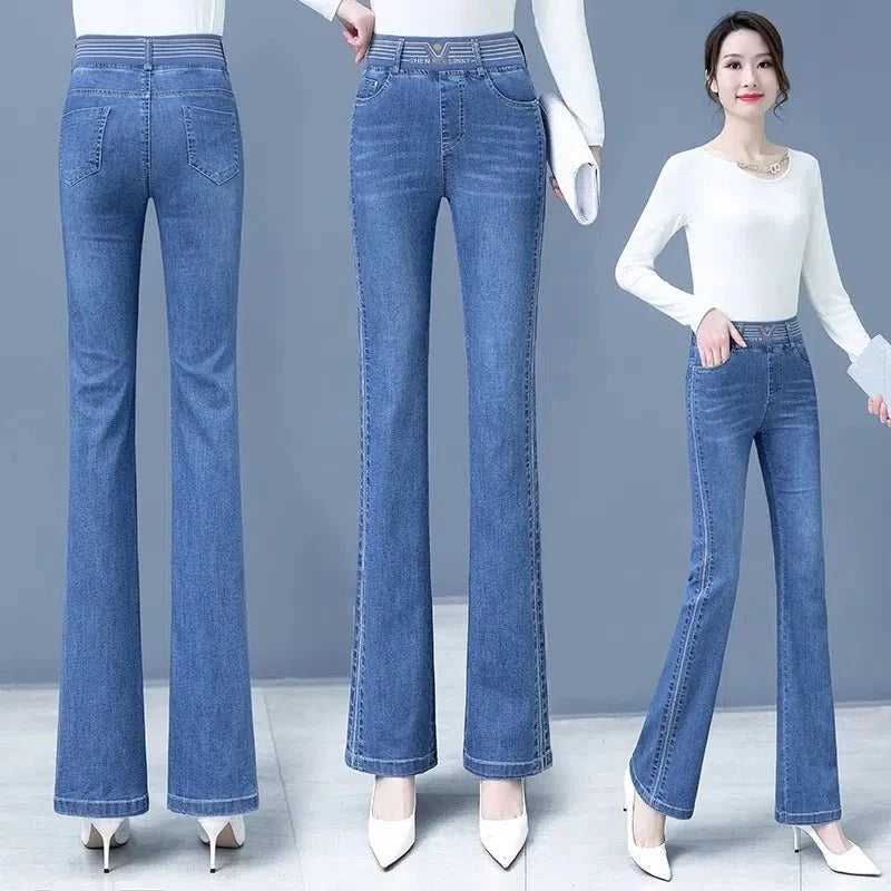 Shaldea - Stretchy Flare Jeans 1+1 Gratis