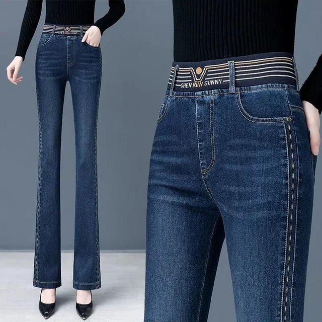 Shaldea - Stretchy Flare Jeans 1+1 Gratis