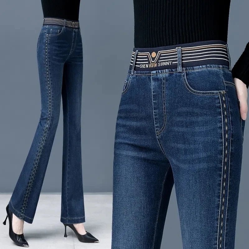 Shaldea - Stretchy Flare Jeans 1+1 Gratis